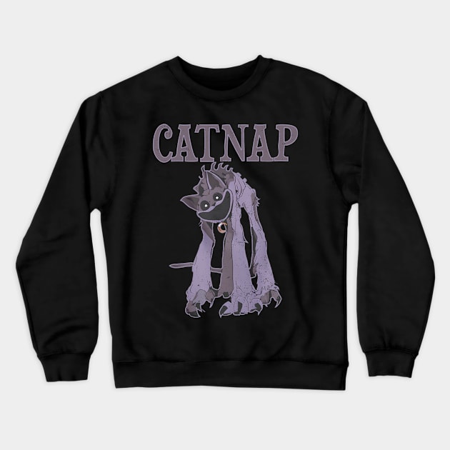 Catnap Crewneck Sweatshirt by LSanchezArt